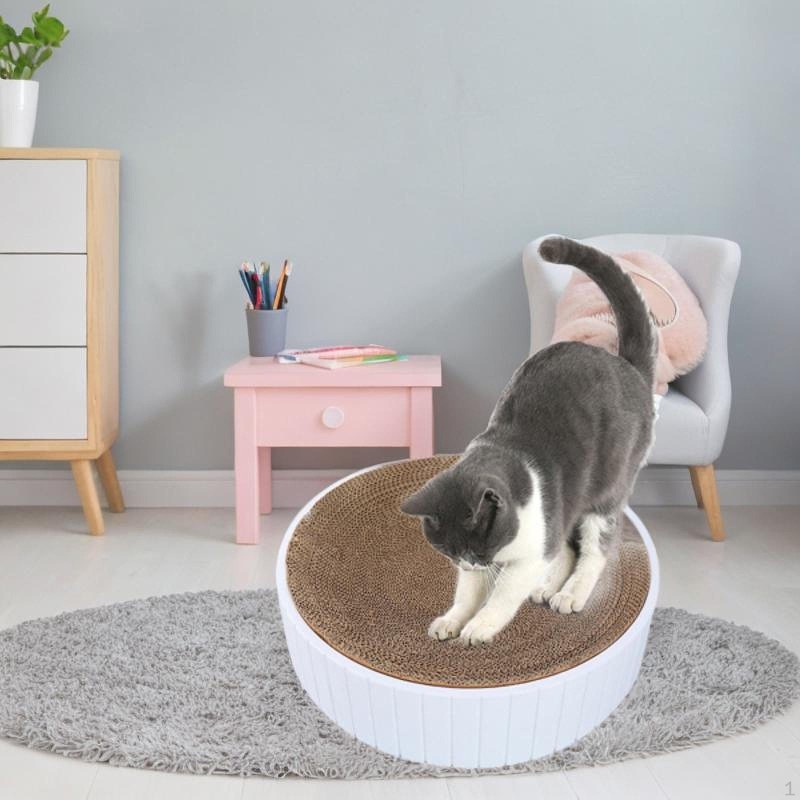 Katzen Kratzbaum Napf Kratzmatte Wellpapier Liege Loungebett Katze