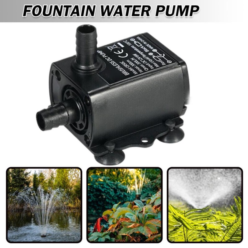 Kell DC 12 V bürstenlose Wasserpumpe, Tauchpumpe für Brunnen, Teich, Pool, Aquarium