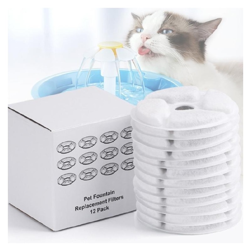 Katzen-Wasserbrunnenfilter, Ersatz-Kohlefilter-Pad für Haustier-Wasserspender