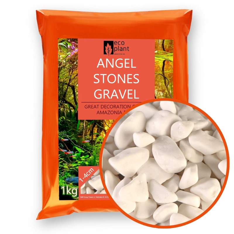 Eco Plant Angel Stones 1Kg - White pebble stones 10-40Mm