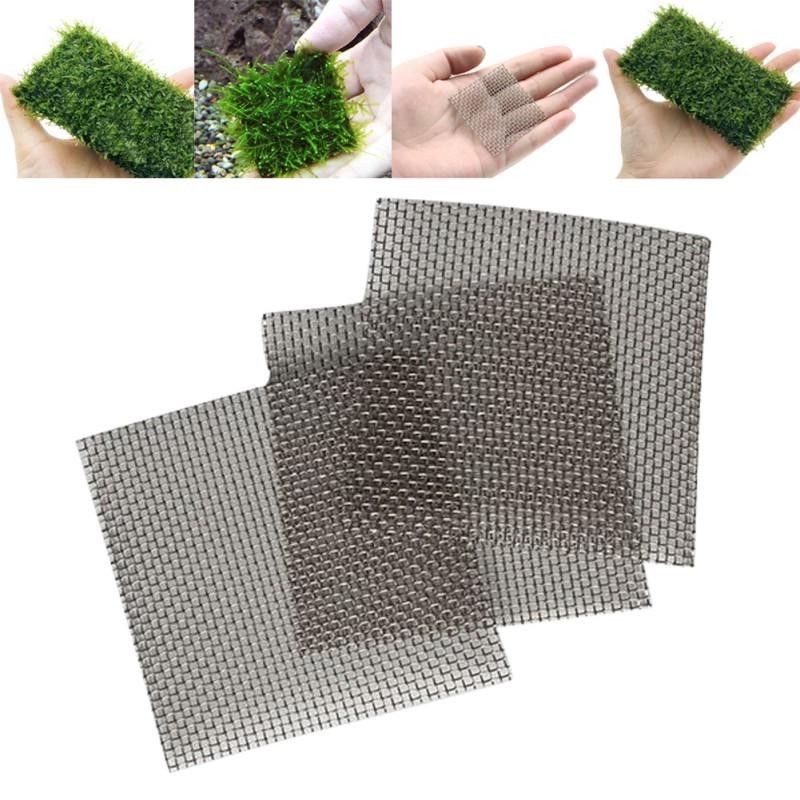 5pcs Aquarium Fish Tank Wire Mesh Pad Plants Moss Stainless Steel Net DecorMöbel / Wohnen, Feste / Besondere Anlässe, Party-