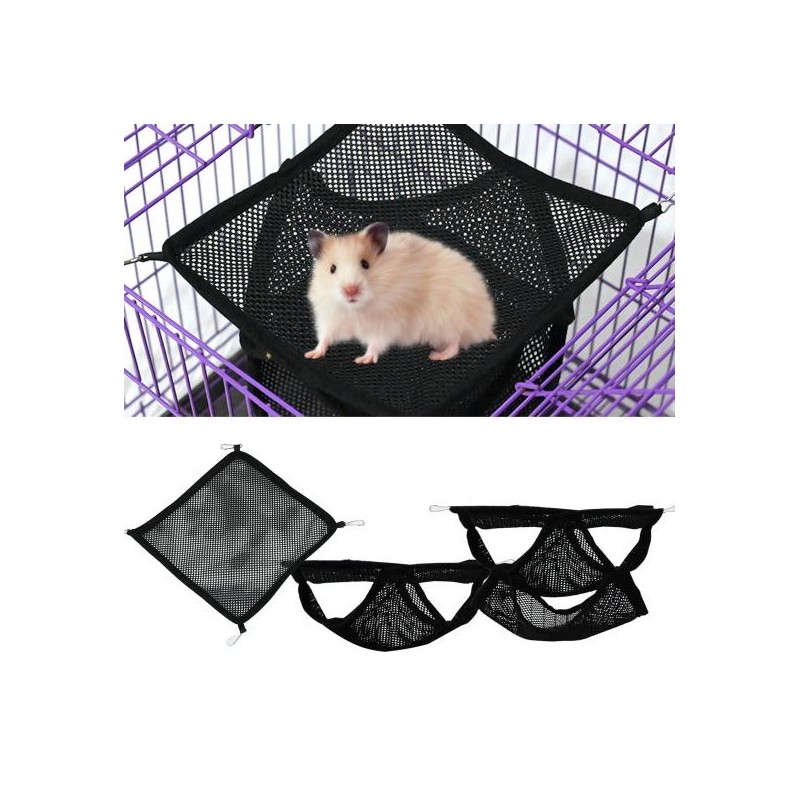 Hamster Hängematte Schaukel Spielzeug Atmungsaktive Mesh Hängen Bett Sommer Kleine Tier Schlafen