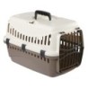 KERBL Expedition Hundetransportbox – 48 x 32 x 32 cm – Creme und Taupe