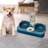 Um 15° geneigte, erhöhte Katzennäpfe und abnehmbare Schüssel, 3-in-1-Wassernapf-Set für Hunde