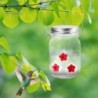 Kolibri-Futterspender aus Einmachglas, auslaufsicher, transparent, große Kapazität, künstliche Blumendekoration, lockt Vögel