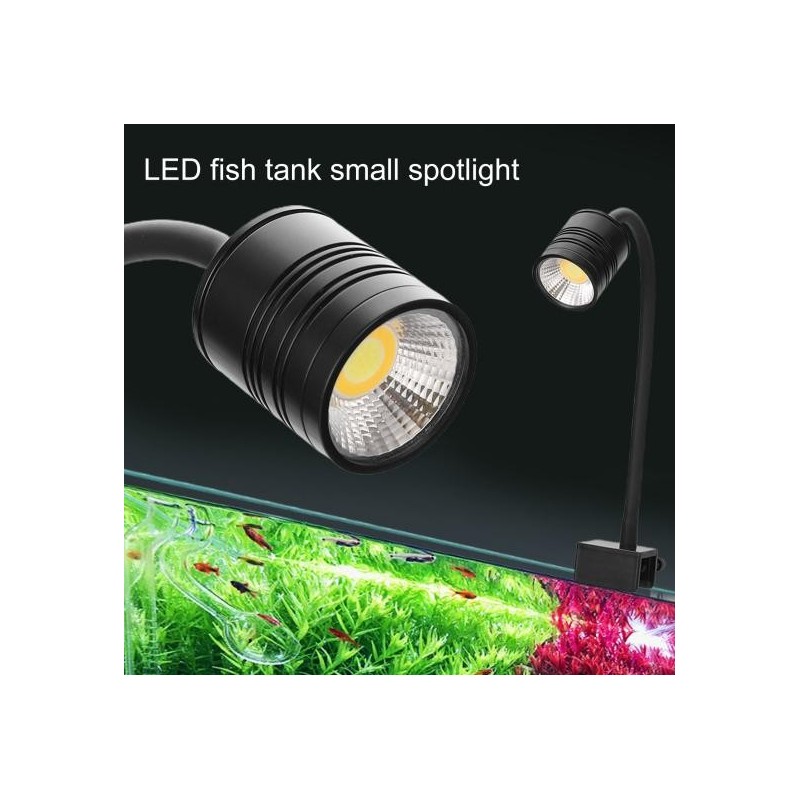 Einstellbare LED-Aquariumleuchte, 3 Farben, Mehrwinkeleinstellung, gute Wärmeableitungsleistung, Aquariumleuchte, Aquarium-Ve