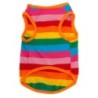 Regenbogen-Sommerstreifen-Hunde-Tanktop-Haustier-Kleidung