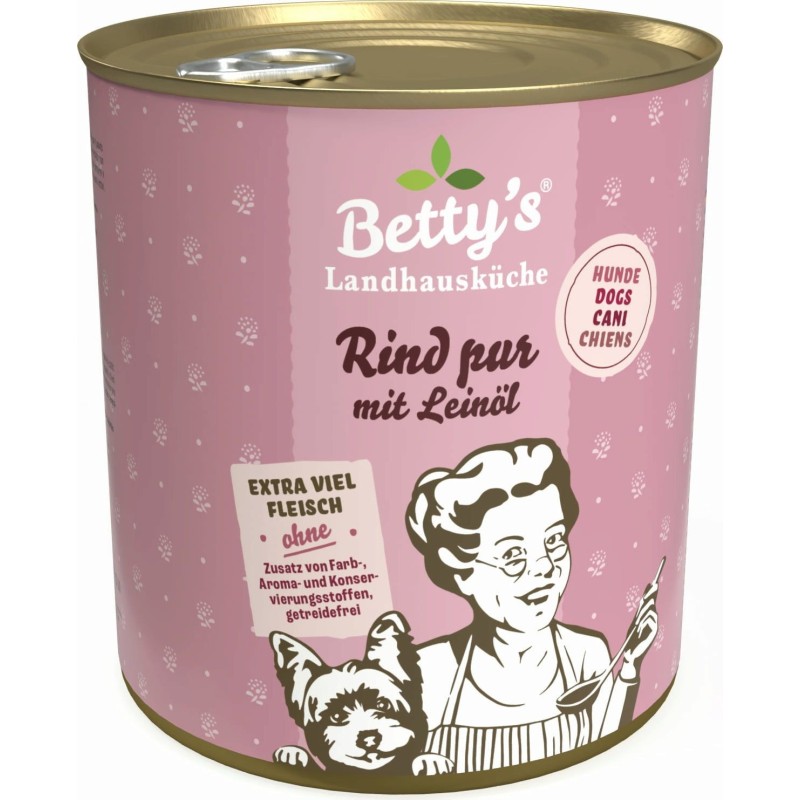 Betty's Landhausküche Rind pur mit Leinöl - 800 g