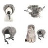 Pet Headdress Bobo Wigs Ikun Costume Dog Wigs for Small Medium Large Pet Dog Party Gray Hairpiece for Halloween Party