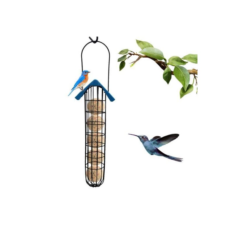 Outdoor Bird Feeder Fat Ball Food Dispenser Wild Bird Hanging Feeder