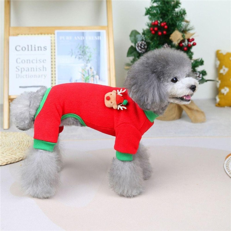 Winter Cosplay Weihnachtsfeier Weste Jacke Baumwolle Kleidung Haustier Kleidung Hunde Mantel