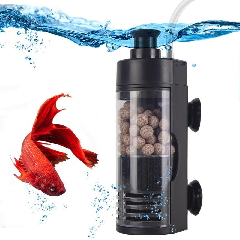 Aquarium-Schwammfilter, Aquarium-Filterschwamm, Aquarium mit filternden Blasensteinen, Mini-Wasser