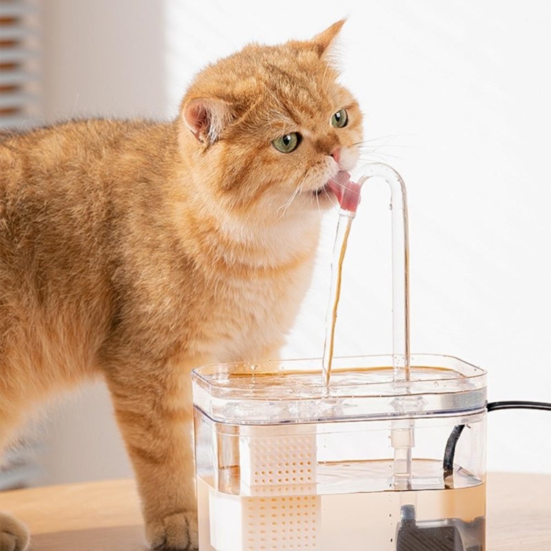 Auto Filter Cat Water Fountain 1.5L Filtering Drinker Pet Water Dispenser Cats Water Dispenser