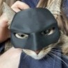 Katzenmaske Halloween Schwarze Halbgesichtsmaske Haustiere Maske Fledermaus inspirierte Maske mit