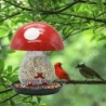 Outdoor Hanging Bird Feeder Large Capacity Weather-Resistant Easy to Fill Squirrel Proof Mushroom Shaped Hummingbird Food Fee