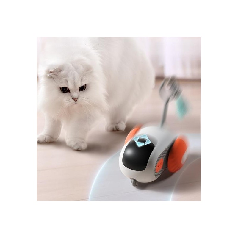 1 Set Katzenspielzeug Automatische Hindernisvermeidung Intelligentes Katzenspielzeugauto mit Bewegungssensor und Fernbedienun