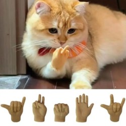 Lustige necken Katze Finger...