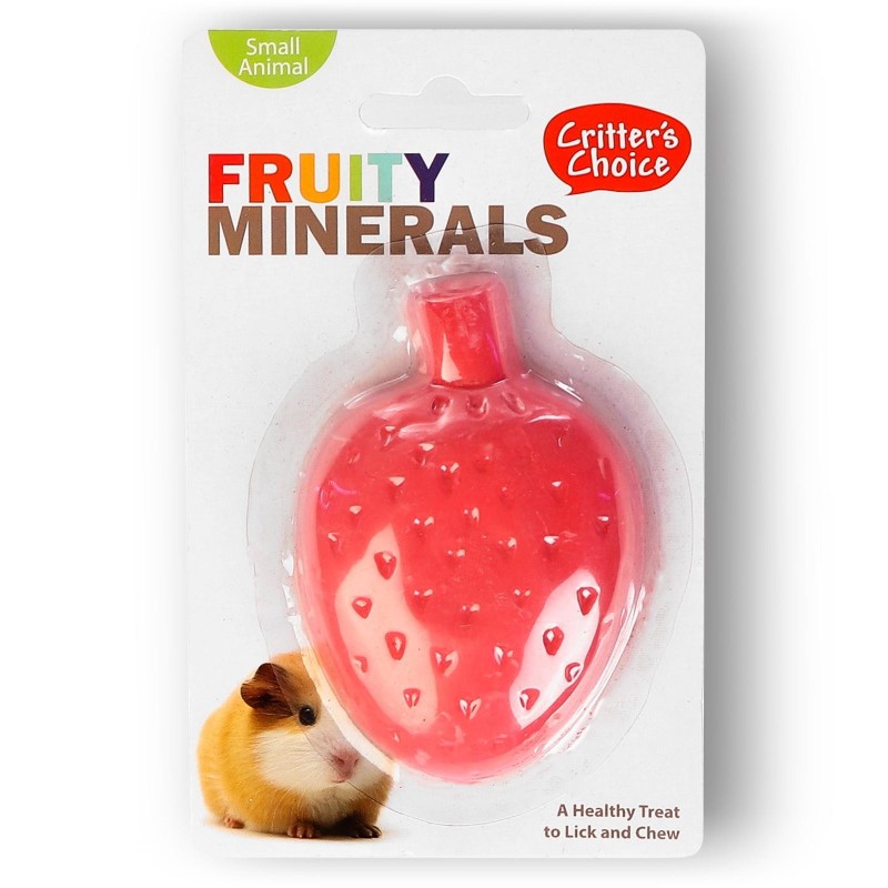 Happypet Fruity Minerals 60G - Strawberry Limestone Cube