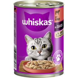 Whiskas Dose mit Rind Sauce...