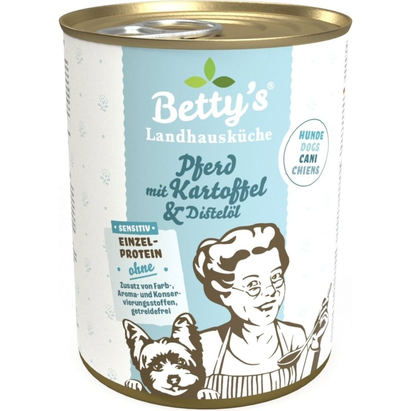 Betty's Landhausküche Pferd mit Kartoffel & Distelöl - 400 g