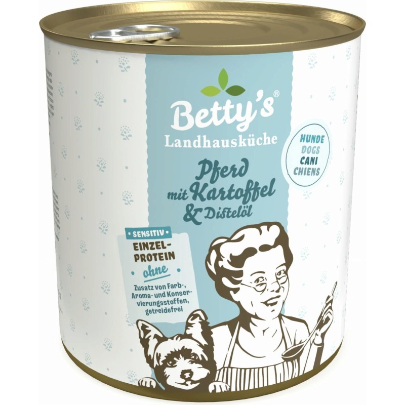 Betty's Landhausküche Pferd mit Kartoffel & Distelöl - 800 g