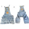 Freizeit Helle Farbe Atmungsaktive Pet Denim Overall Stilvolle Jean Overalls Kleidung Sling Rock für Herbst