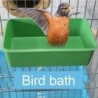 Kleine Kunststoff-Vogelbadewanne, Papageien-Duschbadewanne, Vogelfutternapf für Futterhäuschen