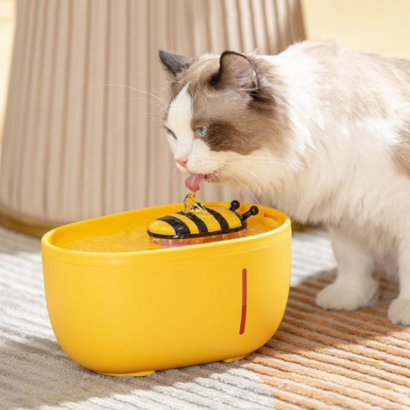 Automatischer zirkulierender Wasserspender für Haustiere, 2000 ml, Futterbrunnen für Katzen und Hunde