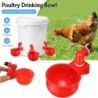 Automatische Huhn Wasser Tasse Tränke Schüssel Kit Bauernhof Coop Geflügel Tränke Trinkwasser Feeder Für Küken Ente Gans