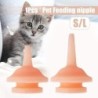 1Pcs Universal Pet Feeding Nipple Mini Cat Silicone Feeding Pacifier For Newborn Kittens Puppies Rabbits Small Animals