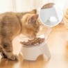 Mit Standfuß Tierbedarf für Katzen und Hunde Futterspender Futterprodukte Katzennapf Rutschfeste transparente Futter- und Was