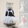 Design ausgehöhlte Spitze Mesh Patchwork Plissee Saum gestreiften Fotografie Prop Prinzessin Katze Hund