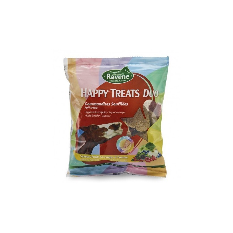 Nahrungsergänzungsmittel für Pferde happy treats duo Ravene