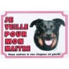 Verkehrsschild Flamingo Attention Au Chien Fr Beauceron