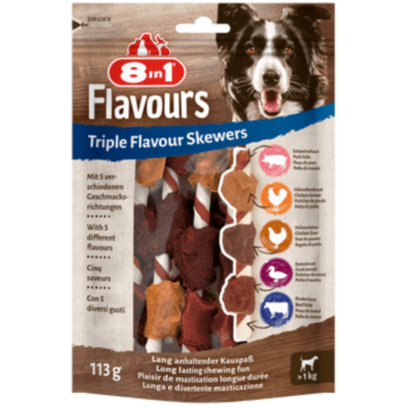 8in1 Triple Flavour Skewers 6 Stück - 1 Pkg