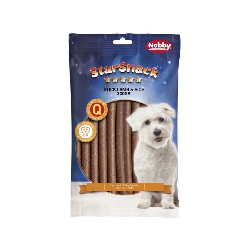 Leckerlis für Hunde Nobby Pet StarSnack Sticks Lamb / Rice 200 g