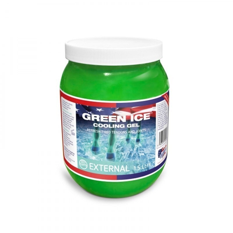 Erfrischungsgel Pferd Equine America green ice 1,5 l