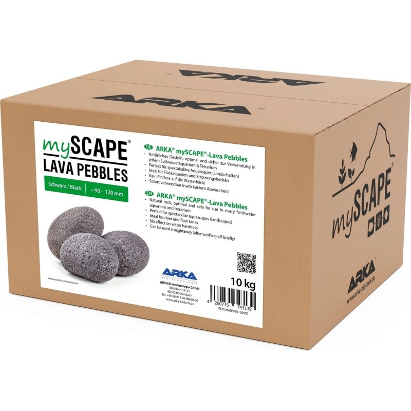 ARKA myScape-Rocks Lava Pebbles, 10kg - 90 - 120mm