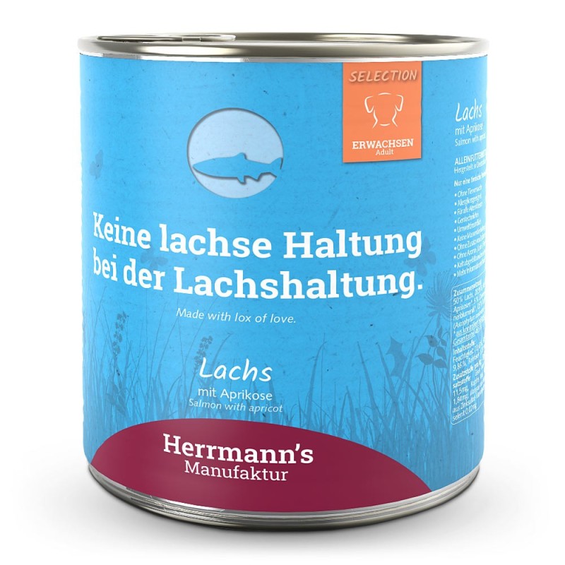 Herrmann's | Lachs mit Aprikose | Selection Adult | 24 x 800 g