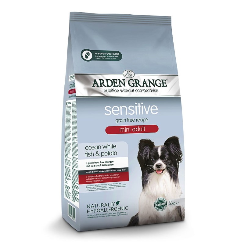 Arden Grange | Getreidefrei Weißfisch / Kartoffel | Mini Adult | 2 kg