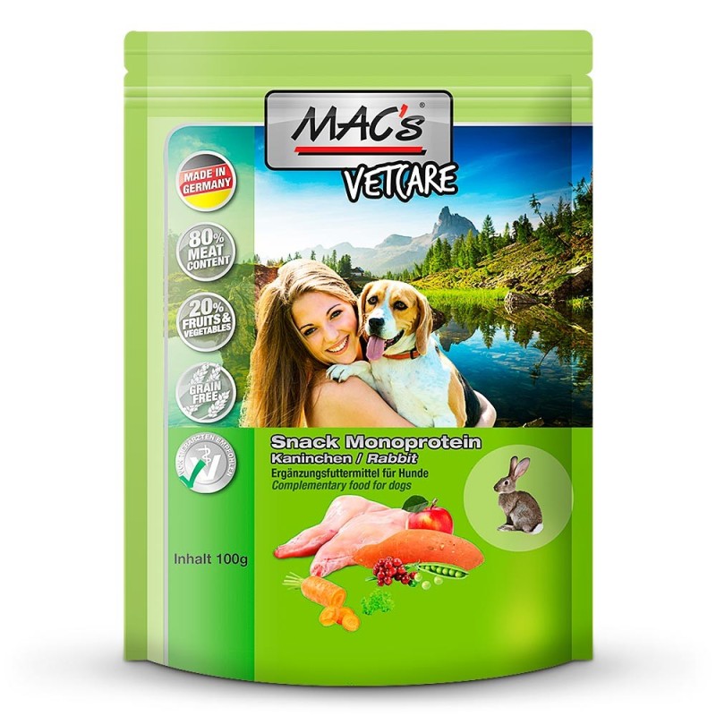 MACs | Kaninchen | DOG Mono Snack | 100 g