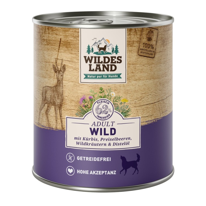 Wildes Land | Wild mit Kürbis | Classic Adult | 30 x 800 g