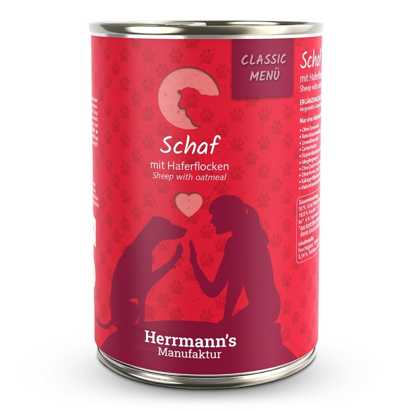 Herrmann's | Schaf mit Haferflocken | Classic | 12 x 400 g