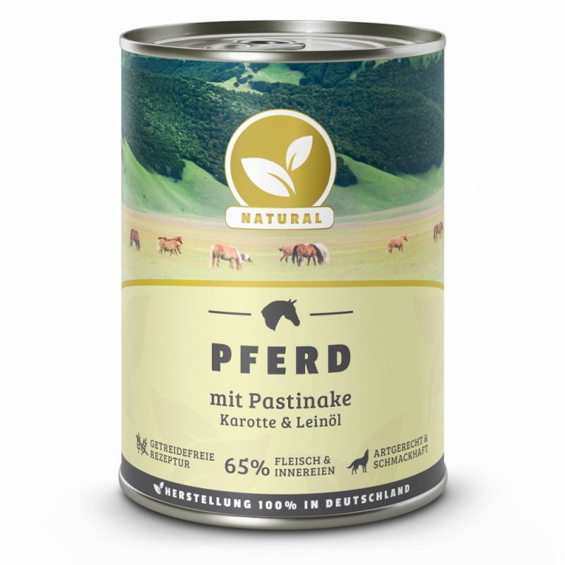 Natural | Pferd mit Pastinake / Leinöl | 24 x 400 g