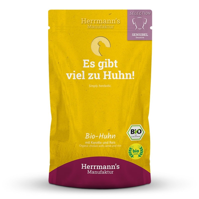 Herrmann's | Bio Huhn mit Karotte / Reis | Selection Sensible | 30 x 150 g