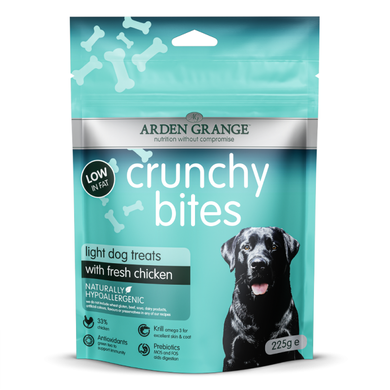 Arden Grange | Mit frischem Huhn | Crunchy Bites Light | 10 x 225 g