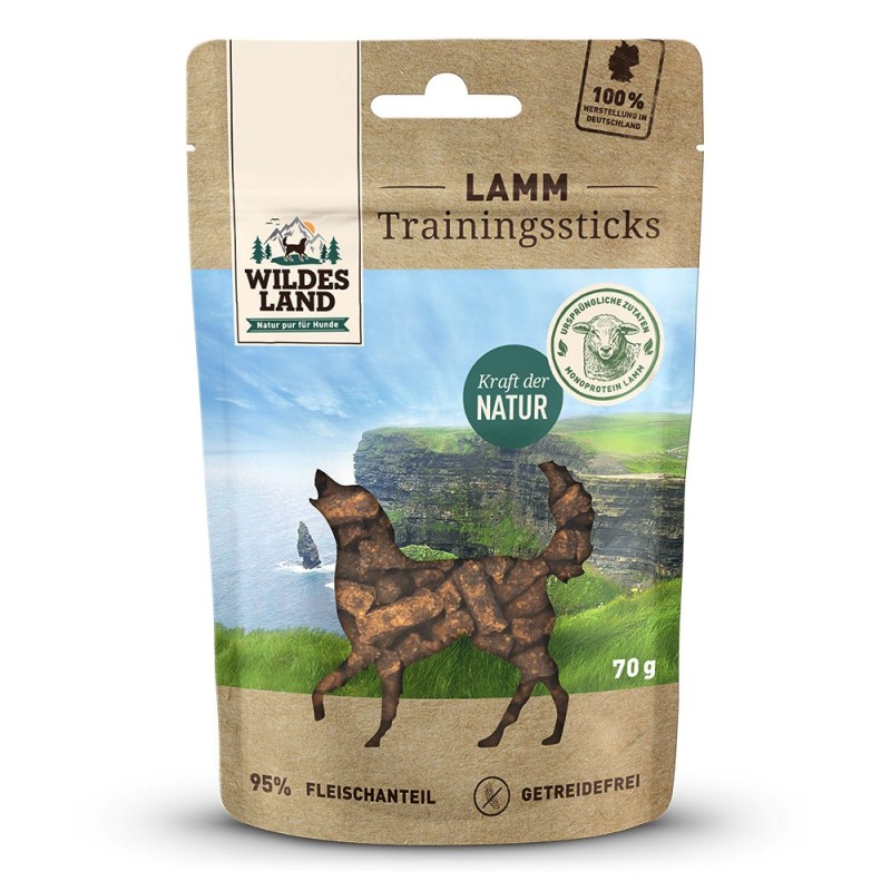 Wildes Land | Lamm | Trainingssticks | 8 x 70 g