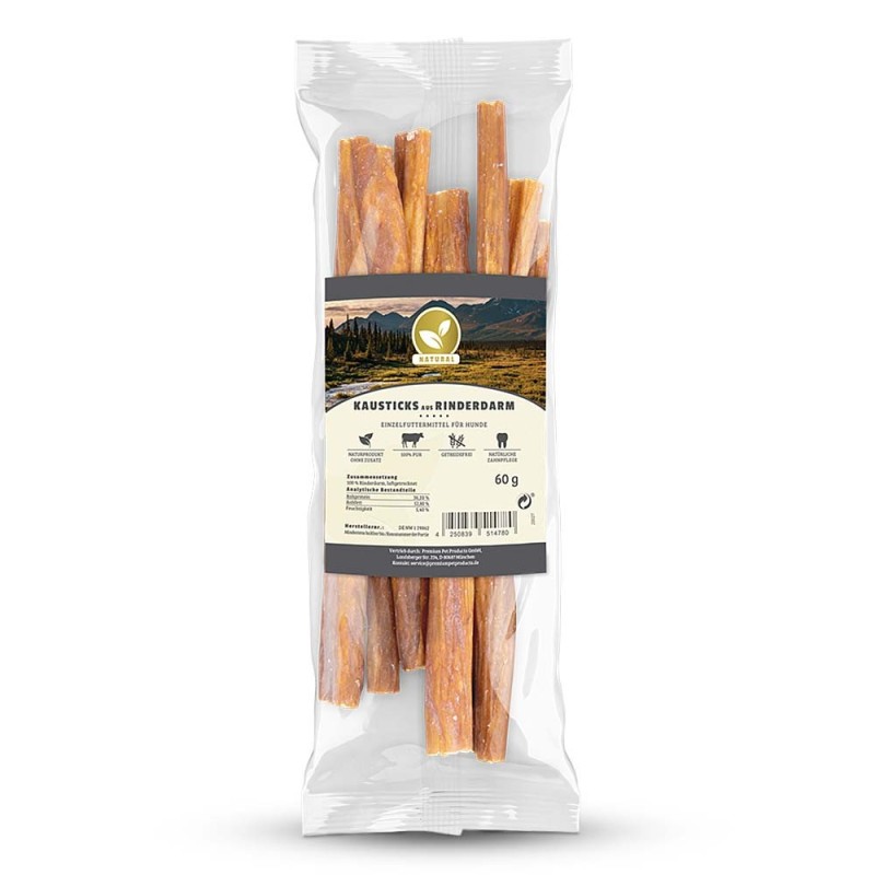 Natural | Kausticks aus Rinderdarm | 60 g