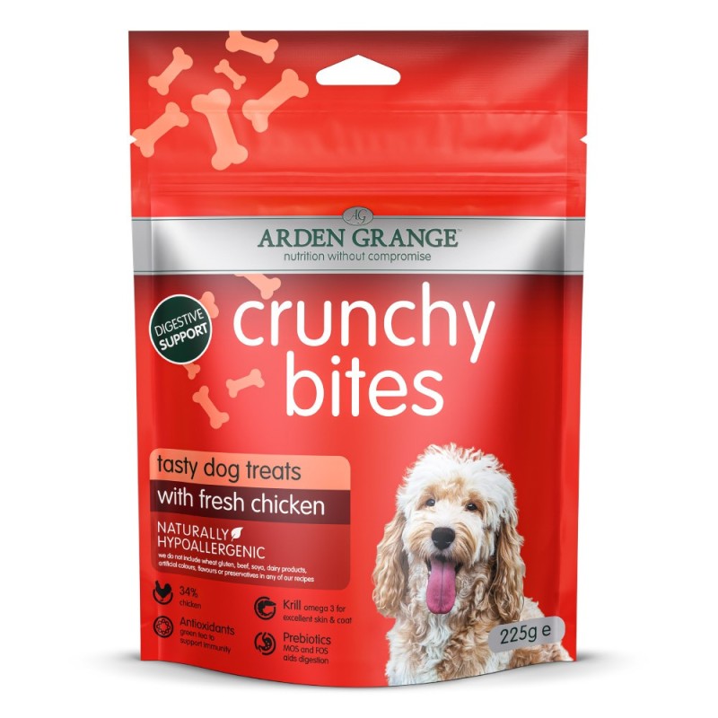 Arden Grange | Mit frischem Huhn | Crunchy Bites | 10 x 225 g