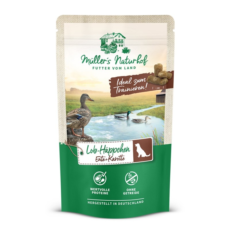 Müller’s Naturhof | Ente und Karotte | Lob-Häppchen | 70 g